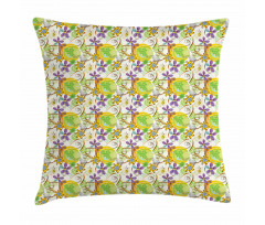 Doodle Style Swirls Pillow Cover