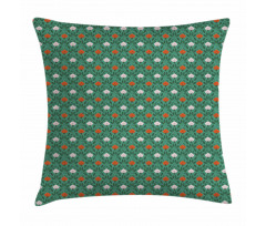 Ornate Spring Scene Pillow Cover