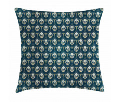 Victorian Foliage Motif Pillow Cover