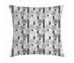 Greyscale Spring Bloom Pillow Cover