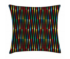 Halftone Pattern Motif Pillow Cover