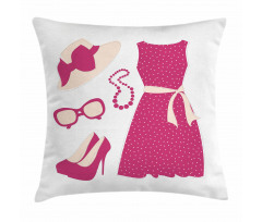 Pastel Colored Dress Pillow Cover