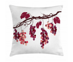 Vine Colorful Grapes Pillow Cover