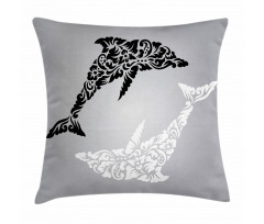 Monochrome Subaquatic Pillow Cover