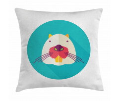 Cartoon Beaver Design Pillow Cover