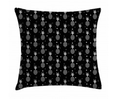 Monochrome Pineapples Pillow Cover