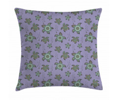 Abstract Marine Animals Pillow Cover