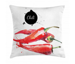 Chili Pepper Hot Spicy Pillow Cover