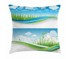 Fresh Summer Fields Eco Pillow Cover