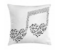 Musical Note Love Art Pillow Cover