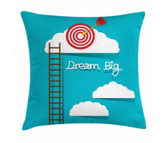 Dream Big Phrase Pillow Cover