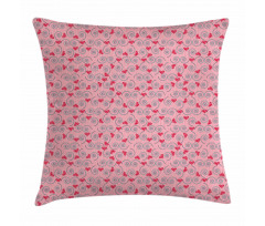 Hearts and Swirls Pillow Cover
