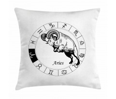 Signs Jumping Goat Pillow Cover