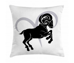 Ram Silhouette Pillow Cover