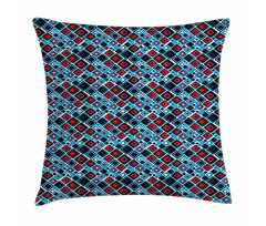 Abstract Squares Design Pillow Cover