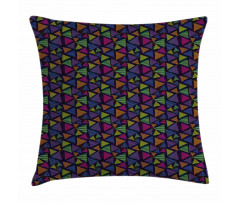 Striped Triangle Shapes Pillow Cover