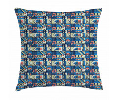 Folk Geometric Pillow Cover