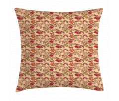 Berries Autumn Leaves Pillow Cover