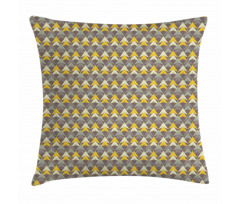 Boho Triangle Scribble Pillow Cover