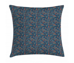 Abstract Stars on Blue Pillow Cover