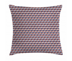 Wavy Lines Circles Dots Pillow Cover