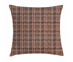 Vintage Striped Grid Art Pillow Cover