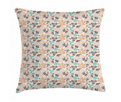 Abstract Spring Garden Pillow Cover