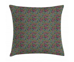 Abstract Foliage in Blooms Pillow Cover