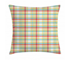 Colorful Shapes with Lines Pillow Cover