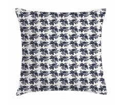 Foliage Leaves Monochrome Pillow Cover