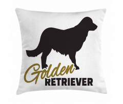 Dog Silhouette Pillow Cover