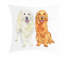Smiling Dogs Pillow Cover