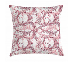 Sketchy Leaves Petals Pillow Cover