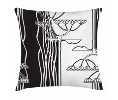 Abstract Plants Art Pillow Cover