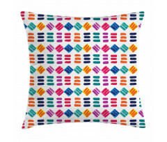 Watercolor Squares Lines Pillow Cover