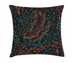 Herbs Blooming Stems Pillow Cover