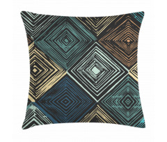 Retro Rhombus Pattern Pillow Cover
