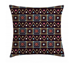 Native Colorful Borders Pillow Cover