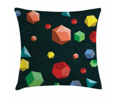 Platonic Shapes 3D Pillow Cover