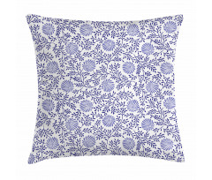 Japanese Bluebell Motif Pillow Cover