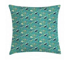 Ocean and Colorful Animals Pillow Cover