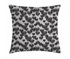 Gothic Hearts Tattoo Pillow Cover