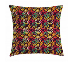 Curved Spiral Arrows Pillow Cover