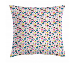 Colorful Cheerful Pets Pillow Cover