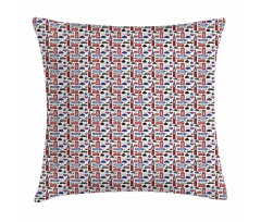 UK English Landmarks Pillow Cover