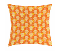 Folk Style Hand Pattern Pillow Cover