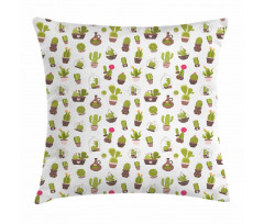 Garden Plants Succulents Pillow Cover