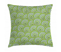 Peacock Design Circles Pillow Cover