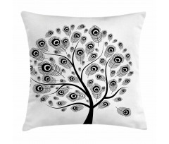 Peacock Motifs Pillow Cover