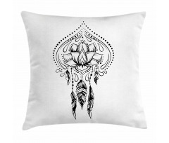 Doodle Paisley Design Pillow Cover